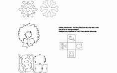 Winter Things 3d Puzzle Free DXF File