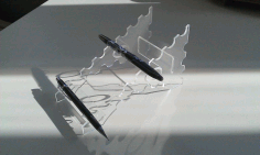 Penholder 3mm Plexi Laser Cut 3d Puzzle Free DXF File
