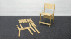 Snapset chair.cad.140512 Laser Cut 3d Puzzle Free DXF File