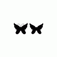 Butterfly 27 Ornament Decor Free DXF File