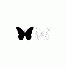 Butterfly 28 Ornament Decor Free DXF File