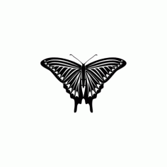 Tattoo Butterfly 04 Free DXF File