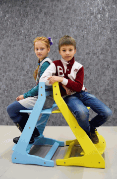Laser Cut Kid Stool Chair 3d Puzzle Free CDR Vectors Art
