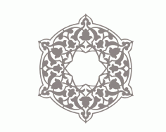 Awesome Mandala Ornament Free DXF File