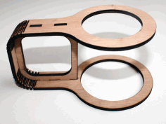 Laser Cut Cup Holder Free DXF File
