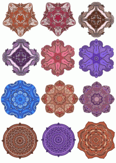 Decorative Round Mandala Vectors Ornament Free CDR Vectors Art