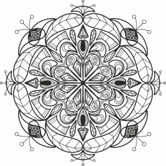Floral Mandala Design Ornament Free CDR Vectors Art