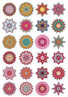 Mandala Decorative Elements Ornament Free CDR Vectors Art