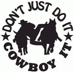 Cowboys For Plasma Cutting Free DXF File