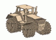 Tractor Laser Cut Diy 3d Puzzle Free DXF File