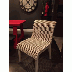 Laser Cut Chair Living Hinge Template Free CDR Vectors Art