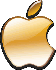 Apple Logo Golden Free CDR Vectors Art