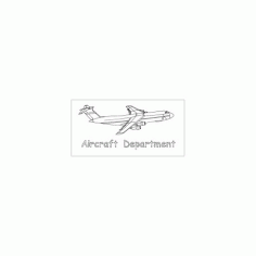Aircraft Sketch Free DXF File