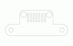 Jeep Towel Holder Free DXF File