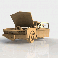 Amazing Wooden Car Diy 3d Puzle Laser Cut Free CDR Vectors Art