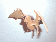 Laser Cut Bat 3d Puzzle Free DXF File