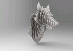 Laser Cut Wolf Trophy 3d Animal Head Free CDR Vectors Art