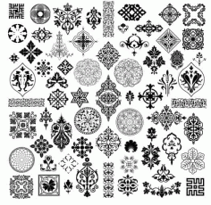 Simple Black And White Pattern Free CDR Vectors Art