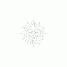 Smile Sun Free DXF File