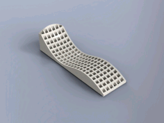 Laser cut Chaise Longue 19mm Flat Free DXF File