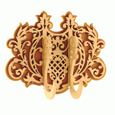 Furniture Decorative Wall Hooks Coat And Craft Free DXF File