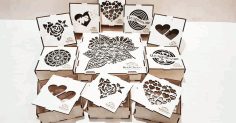 Laser Cut Box For Chocolates Free CDR Vectors Art