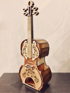 Wooden Guitar Cnc Cutting Free CDR Vectors Art