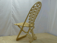 Cnc Cut Folding Chair Free CDR Vectors Art