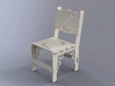 White Chair Free DXF File