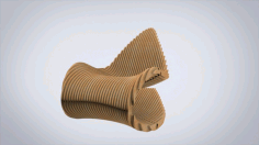 Wooden Parametric Chair Free CDR Vectors Art