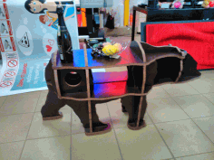 Animal Puzzle Bear Table 20mm Free CDR Vectors Art