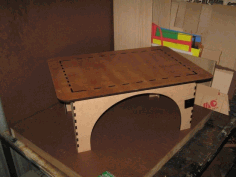 Mini Table Wood Free CDR Vectors Art