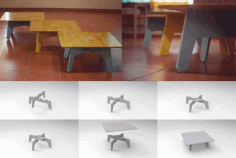 Table 750x750x360 Free CDR Vectors Art