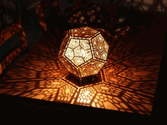 Dodecahedron Lamp Free DXF File