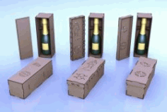 Cnc Laser Cut Wooden Case Wine Bottles Free CDR Vectors Art