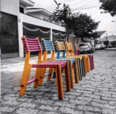 Cnc Laser Cut Wooden Colorful Chairs Free CDR Vectors Art
