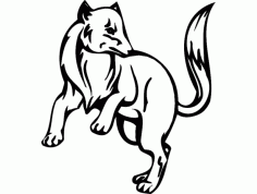 Animal Mascot kangaroo Free DXF File