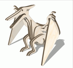 Wooden Pterodactyl Toy Free DXF File