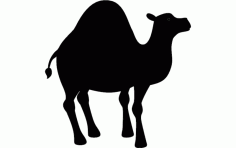 Camel Silhouette Vector Free DXF File
