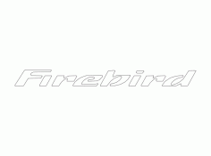 Firebird Logo Free DXF File