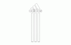 Adidas Na Telefon Logo Free DXF File