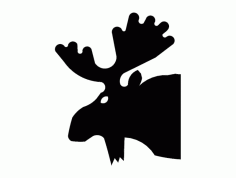 Moose 3b Head Free DXF File