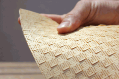 Super Flexible Plywood Living Hinge Pattern Free DXF File