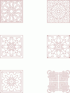 Moroccan Pattern Vector Art Free DXF File