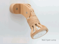Wall Mounted Wooden Laser Cut Lamp Free CDR Vectors Art