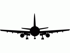 Aircraft Aviao Silhouette Free DXF File