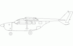 Aircraft Cessna c337 Skymaster Free DXF File