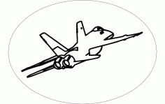 Aircraft f-18 Drawing Free DXF File