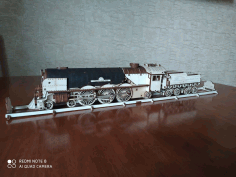 Laser Cut Steam Locomotive 4mm Free CDR Vectors Art
