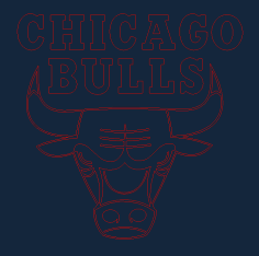 Chicago Bull Free DXF File